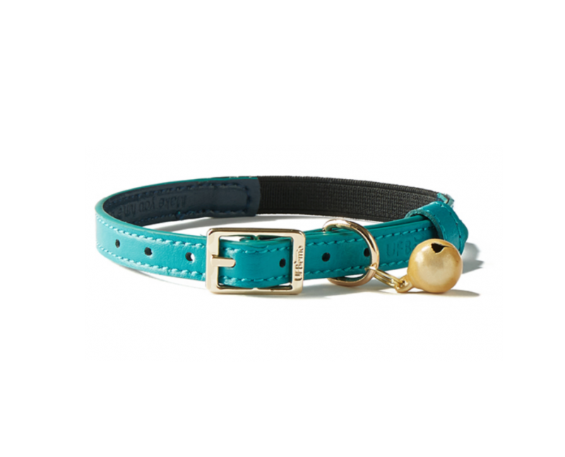 Collier anti-étrangelement Chat Simili cuir bleu clair et bleu foncé Collier anti-étrangelement Chat Simili cuir bleu clair et bleu foncé